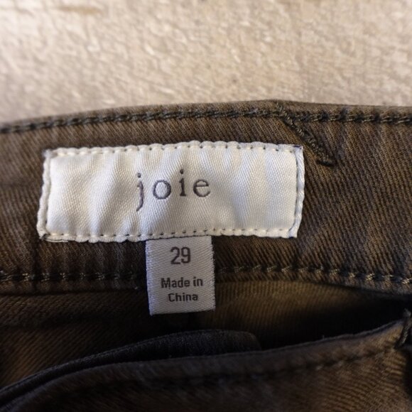 Joie Utility Cargo Skinny Pants Women’s 29 Olive Brown Zip Pocket Casual - Picture 3 of 15